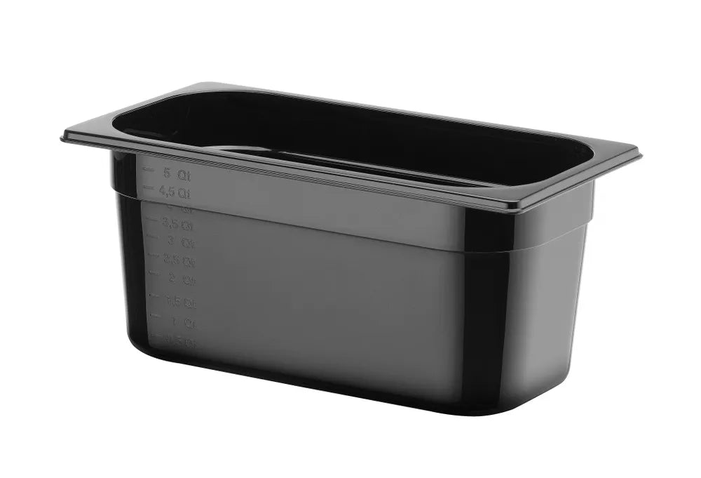 HENDI - Gastronorm - Behälter 1/3 Profi Line - Polycarbonat, Schwarz, 5,7L, 325x176x150 mm - HENDI - GastroDeals