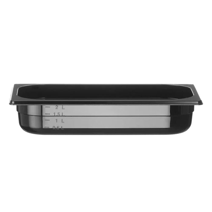 HENDI - Gastronorm - Behälter 1/3 Profi Line - Schwarz, 2,5L, 325x176x65 mm, Polycarbonat - HENDI - GastroDeals