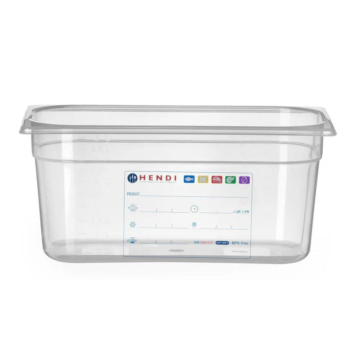 HENDI - Gastronorm - Behälter 1/3 - Transparent, 5,7L, 325x176x150 mm - HENDI - GastroDeals