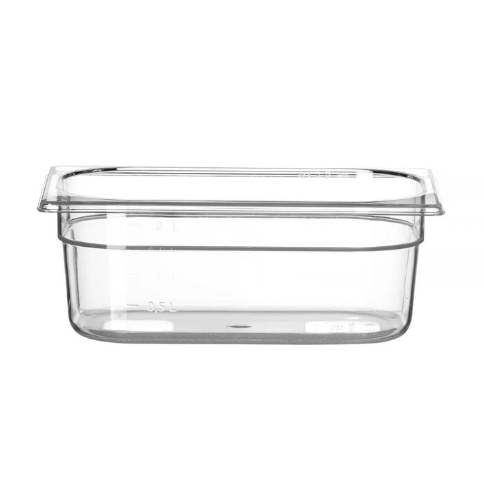 HENDI - Gastronorm - Behälter 1/4 Profi Line - Transparent, Polycarbonat, 2,8L, 265x162x100 mm - HENDI - GastroDeals