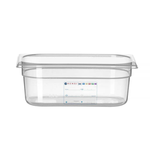 HENDI - Gastronorm - Behälter 1/4 - Transparent, 2,8L, 265x162x100 mm, Temperaturbeständig - HENDI - GastroDeals