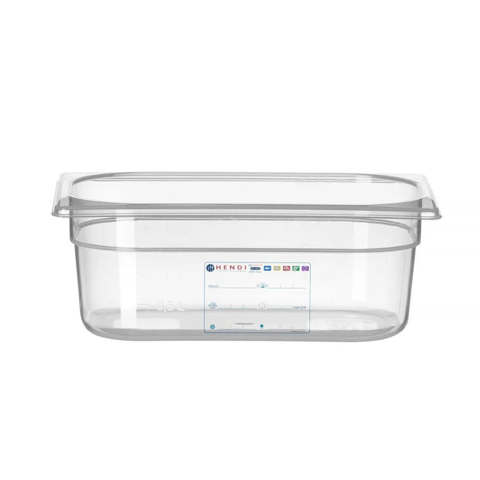 HENDI - Gastronorm - Behälter 1/4 - Transparent, 2,8L, 265x162x100 mm, Temperaturbeständig - HENDI - GastroDeals