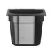 HENDI - Gastronorm - Behälter 1/6 Profi Line - Polycarbonat, 2,4L, Schwarz, 176x162x150 mm - HENDI - GastroDeals