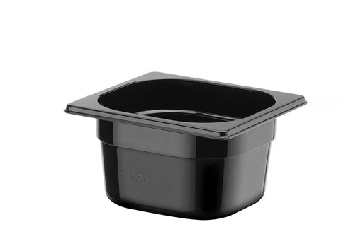 HENDI - Gastronorm - Behälter 1/6 Profi Line - Polycarbonat, Schwarz, 1,6L, 176x162x100 mm - HENDI - GastroDeals