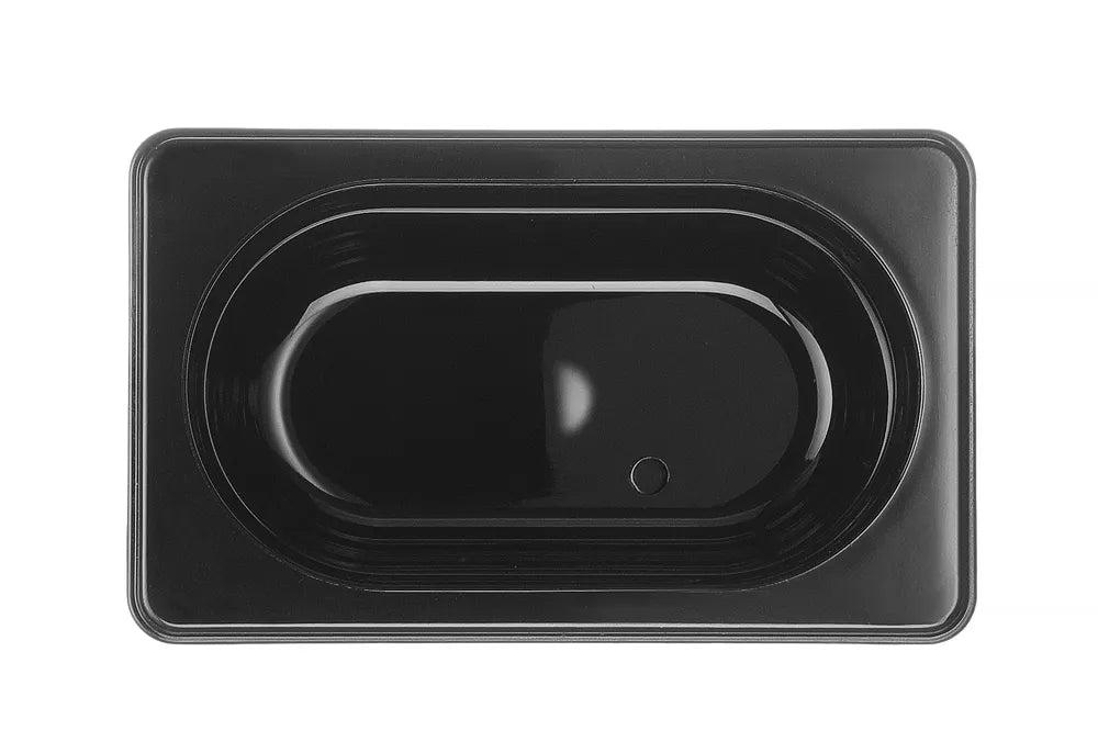 HENDI - Gastronorm - Behälter 1/9 - Polycarbonat, 1L, Schwarz, 176x108x100 mm - HENDI - GastroDeals