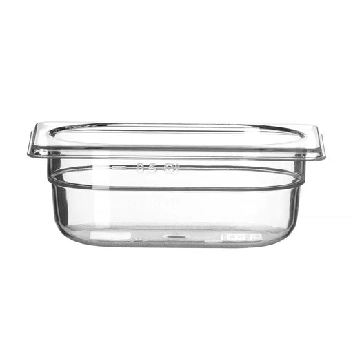 HENDI - Gastronorm - Behälter 1/9 Profi Line - Polycarbonat, Transparent, 0,6L, 176x108x65 mm - HENDI - GastroDeals