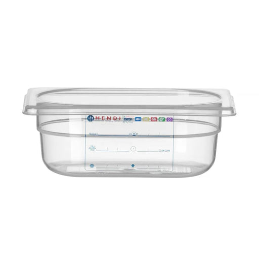 HENDI - Gastronorm - Behälter 1/9 - Transparent, 0,6L, 176x108x65 mm, Polypropylen - HENDI - GastroDeals