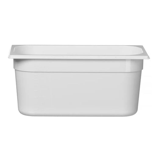 HENDI - Gastronorm - Behälter GN 1/3 - Polycarbonat, 5,7L, Weiß, 325x176x150 mm - HENDI - GastroDeals