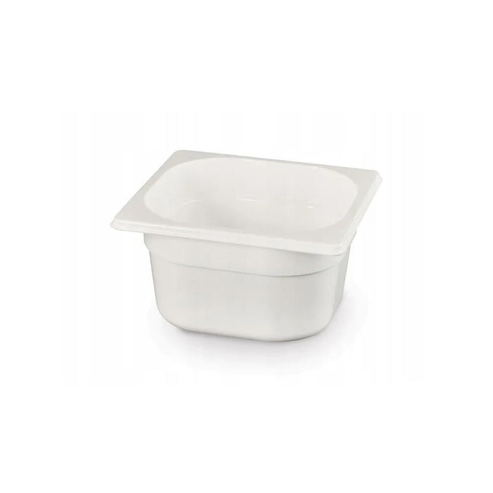 HENDI - Gastronorm - Behälter GN 1/6 - Polycarbonat, Weiß, 1L, 176x162x65 mm - HENDI - GastroDeals