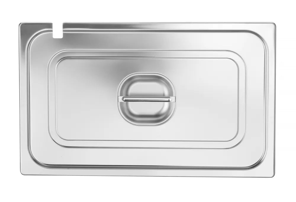 HENDI - Gastronorm - Deckel Profi Line GN 1/1 - mit Löffelaussparung, 530x325 mm, Edelstahl - HENDI - GastroDeals