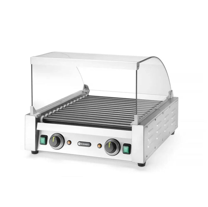 HENDI - Glasabdeckung für Rollengrill - 470x325x240 mm, Gehärtetes Glas, Energieeffizient - HENDI - GastroDeals