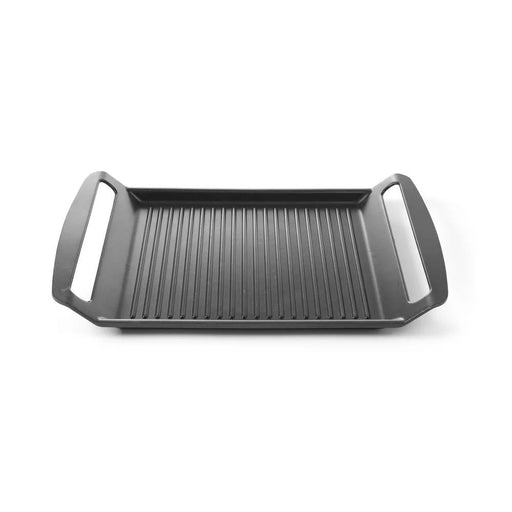 HENDI - Grillplatte für Induktionskocher - Aluminium, 390x260x35 mm, Antihaftbeschichtet - HENDI - GastroDeals