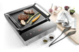 HENDI - Grillplatte für Induktionskocher - Aluminium, 390x260x35 mm, Antihaftbeschichtet - HENDI - GastroDeals