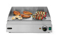 HENDI - Grillplatte Profi Line - Gerillt, 230V/2400W, 550x435x245 mm, Edelstahl - HENDI - GastroDeals