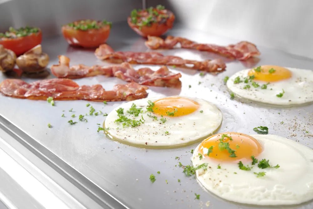 HENDI - Grillplatte Profi Line - Glatt, 230V/2400W, 550x455x244 mm, Edelstahl - HENDI - GastroDeals