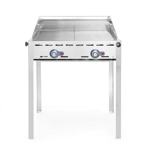 HENDI - Grillsystem Green Fire - 2 Brenner, Profi Line, 2 GN 1/1 Grillroste, 11,6kW, 740x612x825 mm - HENDI - GastroDeals