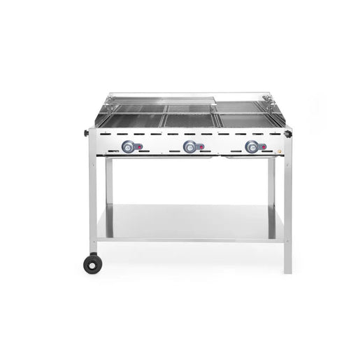 HENDI - Grillsystem Green Fire 3 Brenner - Profi Line, 17,4 kW, 1078x612x825 mm - HENDI - GastroDeals