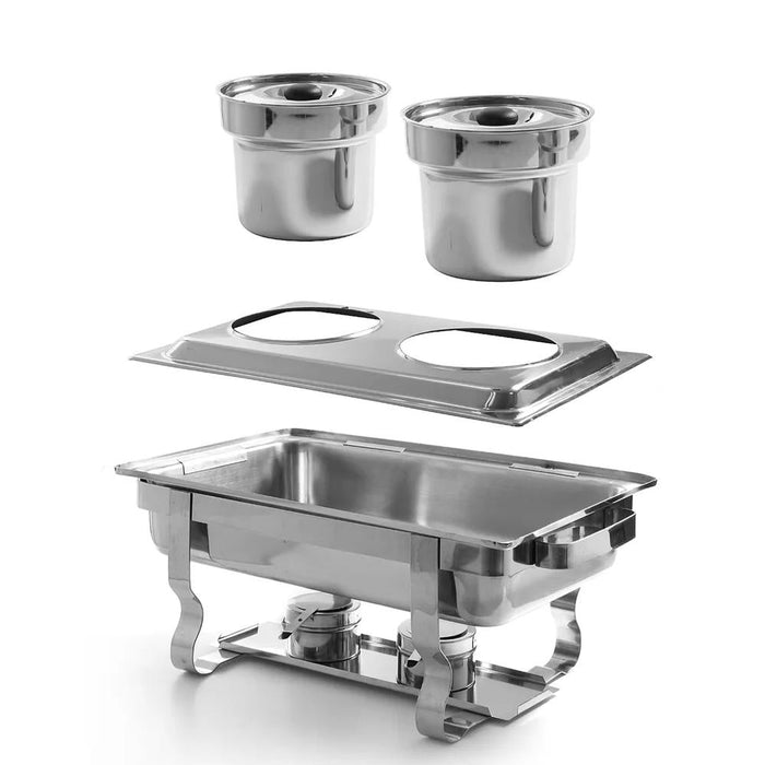 HENDI - HENDI Aufsatzadapter für 2 Bain-Marie Töpfe, Aufsatz, GN 1/1, 530x325x(H)30mm - GastroDeals