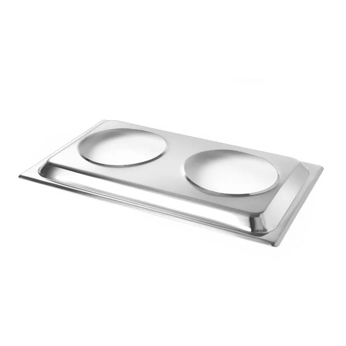 HENDI - HENDI Aufsatzadapter für 2 Bain-Marie Töpfe, Aufsatz, GN 1/1, 530x325x(H)30mm - GastroDeals