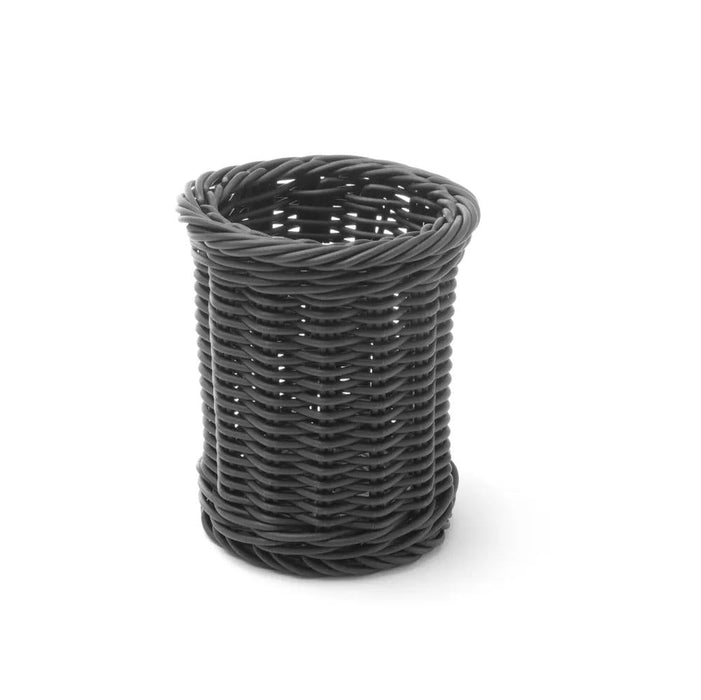 HENDI - HENDI Besteckkorb, Schwarz, ø100x(H)120mm - GastroDeals
