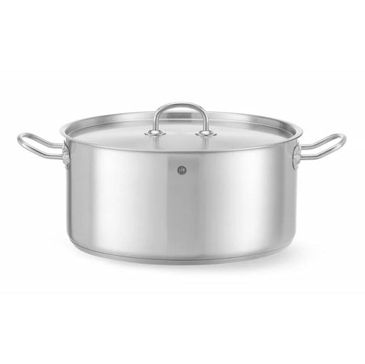 HENDI - HENDI Bratentopf - mit Deckel, Kitchen Line, 12L, ⌀320x(H)150mm - GastroDeals