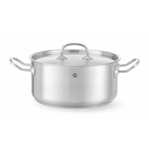 HENDI - HENDI Bratentopf - mit Deckel, Kitchen Line, 4,9L, ⌀240x(H)110mm - GastroDeals