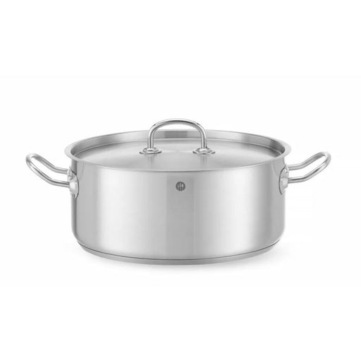 HENDI - HENDI Bratentopf - mit Deckel, Kitchen Line, 7,3L, ⌀280x(H)120mm - GastroDeals