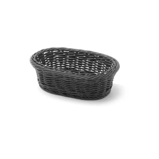 HENDI - HENDI Brotkorb, oval, Schwarz, 190x120x(H)60mm - GastroDeals