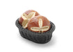 HENDI - HENDI Brotkorb, oval, Schwarz, 190x120x(H)60mm - GastroDeals