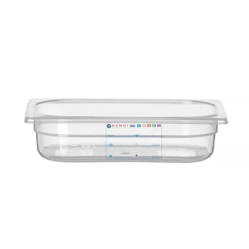 HENDI - HENDI Gastronorm - Behälter 1/4, GN 1/4, 1,8L, Transparent, 265x162x(H)65mm - GastroDeals