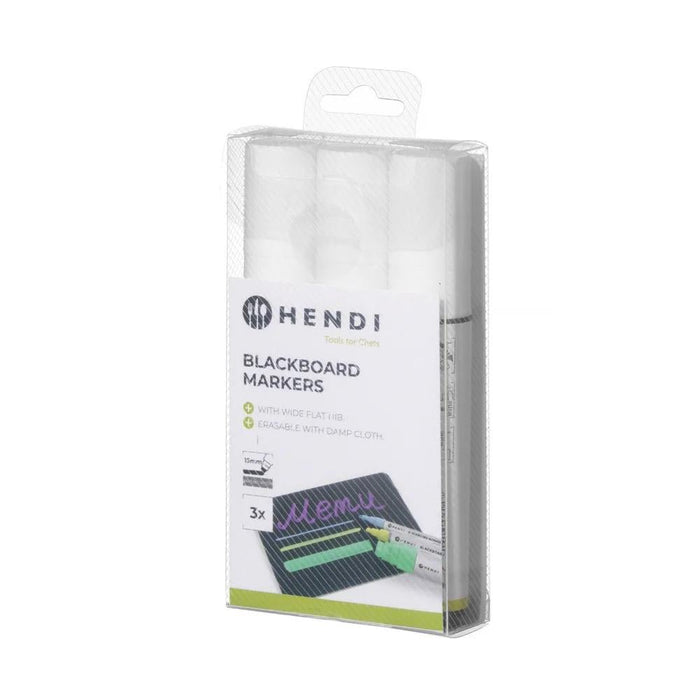 HENDI - HENDI Kreidemarker 15 mm, 3x weiß - GastroDeals