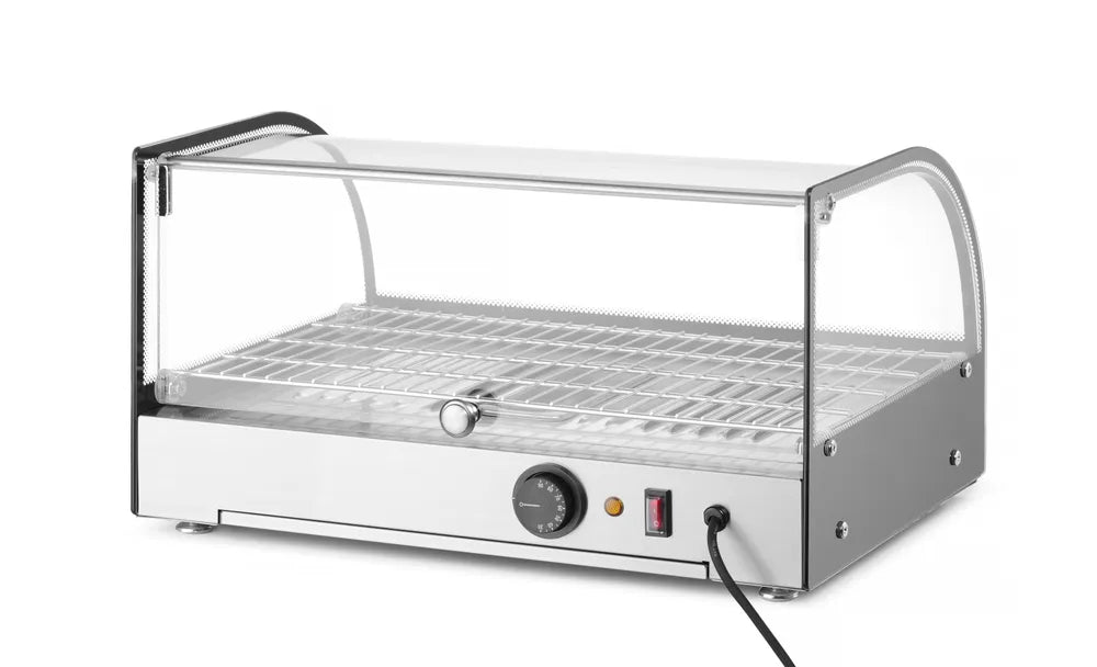 HENDI - HENDI Warmhaltevitrine einzeln, einzeln, Schwarz, 220 - 240V/800W, 556x376x(H)315mm - GastroDeals
