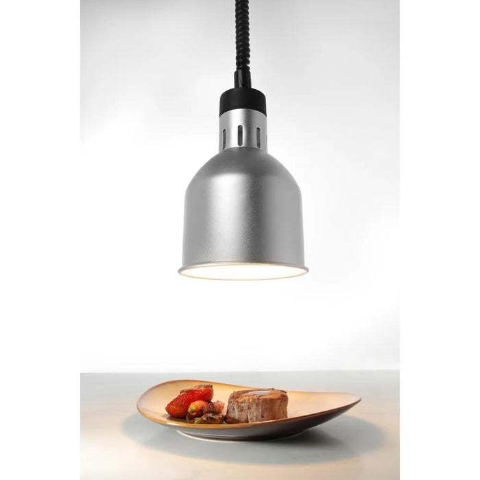 HENDI - Höhenverstellbare Wärmelampe - Zylinderförmig, Silber, 230V/250W, ø175x250 mm - HENDI - GastroDeals