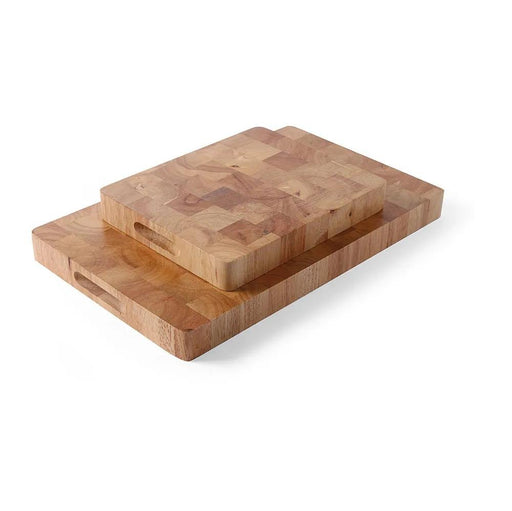 HENDI - Holzschneidbrett GN 1/1 - Rubberwood, 530x325x45 mm - HENDI - GastroDeals