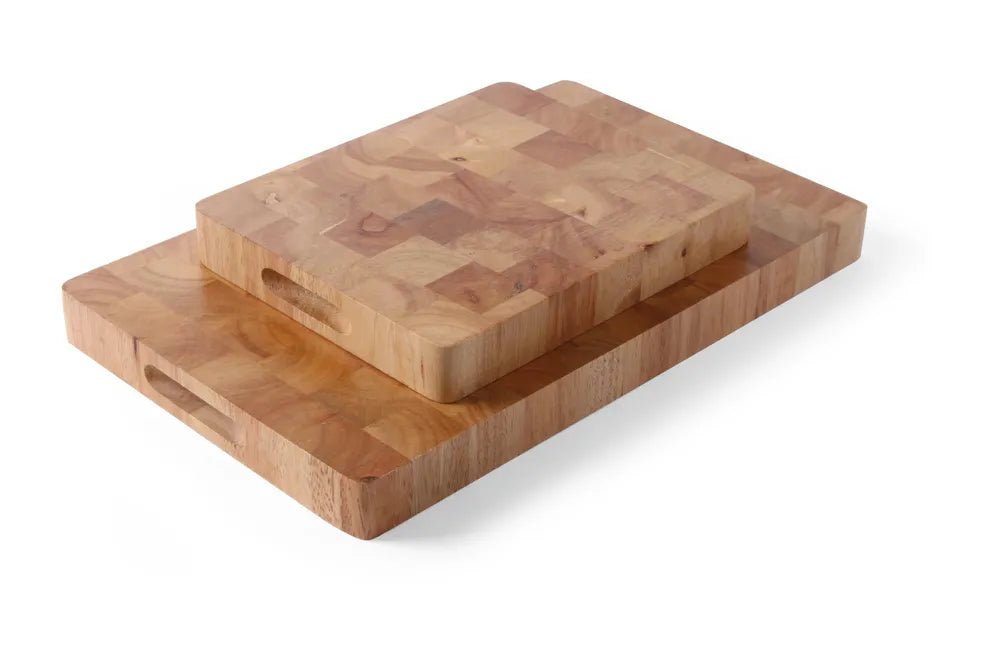 HENDI - Holzschneidbrett GN 1/2 - Rubberwood, 265x325x45 mm - HENDI - GastroDeals