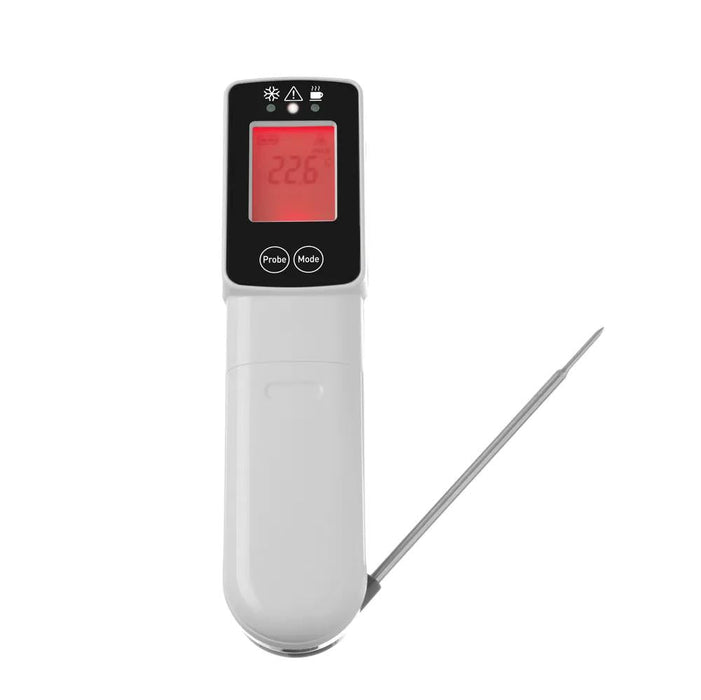 HENDI - Infrarot - Thermometer mit Sonde - Edelstahl, - 60ºC bis +350ºC, HACCP - HENDI - GastroDeals