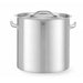 HENDI - Kochtopf mit Deckel - Budget Line, 25L, ⌀345x350 mm, Aluminium/Edelstahl - HENDI - GastroDeals