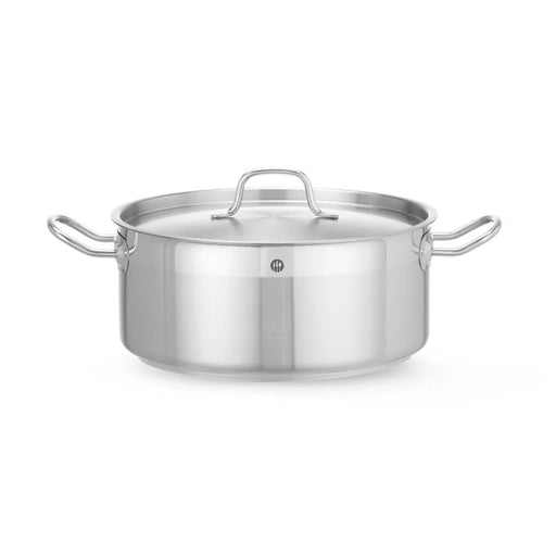 HENDI - Kochtopf, niedrig - mit Deckel, Profi Line, 7,5L, ⌀280x120 mm - HENDI - GastroDeals