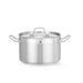 HENDI - Kochtopf Profi Line - mit Deckel, 7L, ⌀240x150 mm, Edelstahl - HENDI - GastroDeals