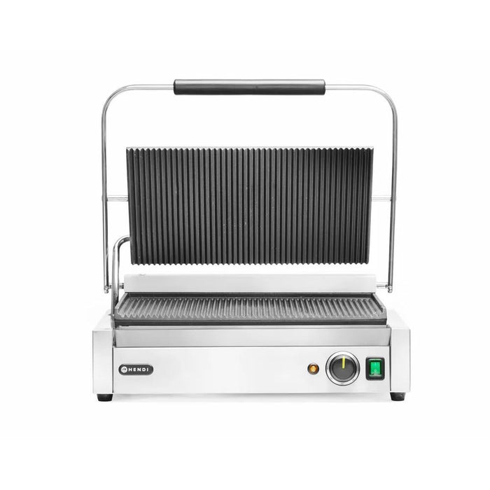 HENDI - Kontakt - Grill Panini XL - Gerillte Grillfläche, 230V/2700W, 548x464x231 mm - HENDI - GastroDeals