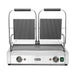 HENDI - Kontaktgrill Doppelversion - Oben Gerillt, Unten Glatt, 230V/3600W, 570x395x510 mm - HENDI - GastroDeals