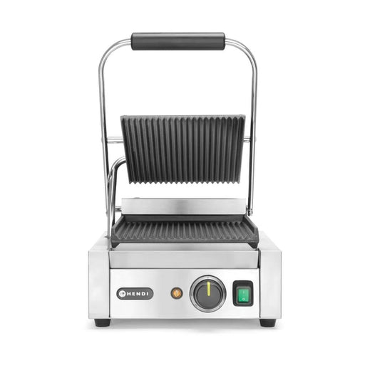 HENDI - Kontaktgrill - Einzelversion, oben und unten gerillt, 230V/1800W, 310x426x510 mm - HENDI - GastroDeals