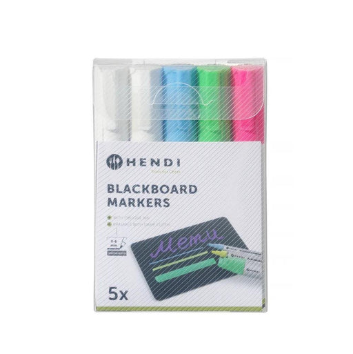 HENDI - Kreidemarker 6 mm - Pink, Grün, Blau, Weiß (2x) - HENDI - GastroDeals