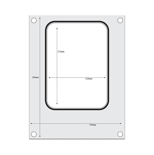 HENDI - Matrize für Versiegelungsmaschine - Aluminium, ein Behälter (187x137 mm), Silikondichtung - HENDI - GastroDeals