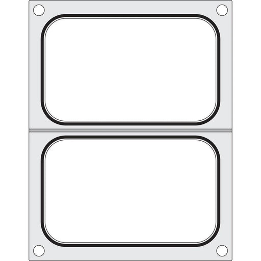 HENDI - Matrize für Versiegelungsmaschine - Zwei Behälter (178x113 mm), Aluminium, Silikon - HENDI - GastroDeals