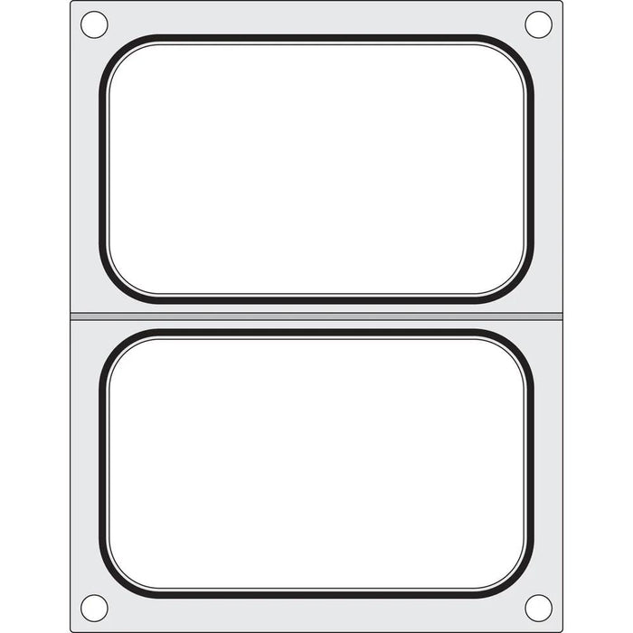 HENDI - Matrize für Versiegelungsmaschine - Zwei Behälter (178x113 mm), Aluminium, Silikon - HENDI - GastroDeals
