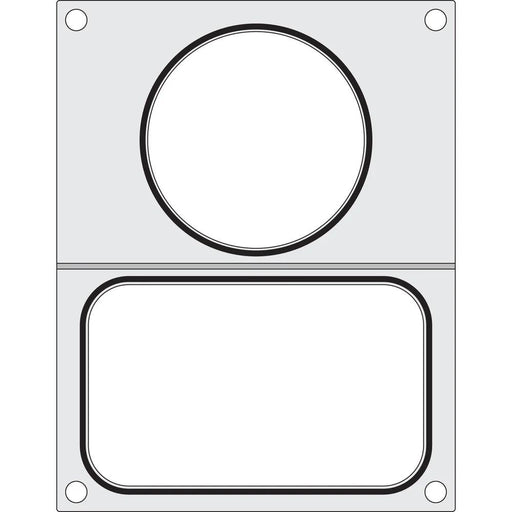 HENDI - Matrize für Versiegelungsmaschine - Zwei Behälter, 178x113 mm und ø115 mm - HENDI - GastroDeals