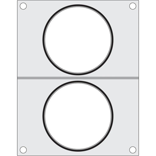 HENDI - Matrize für Versiegelungsmaschine - zwei runde Behälter (ø115 mm), Aluminium, Silikondichtung - HENDI - GastroDeals