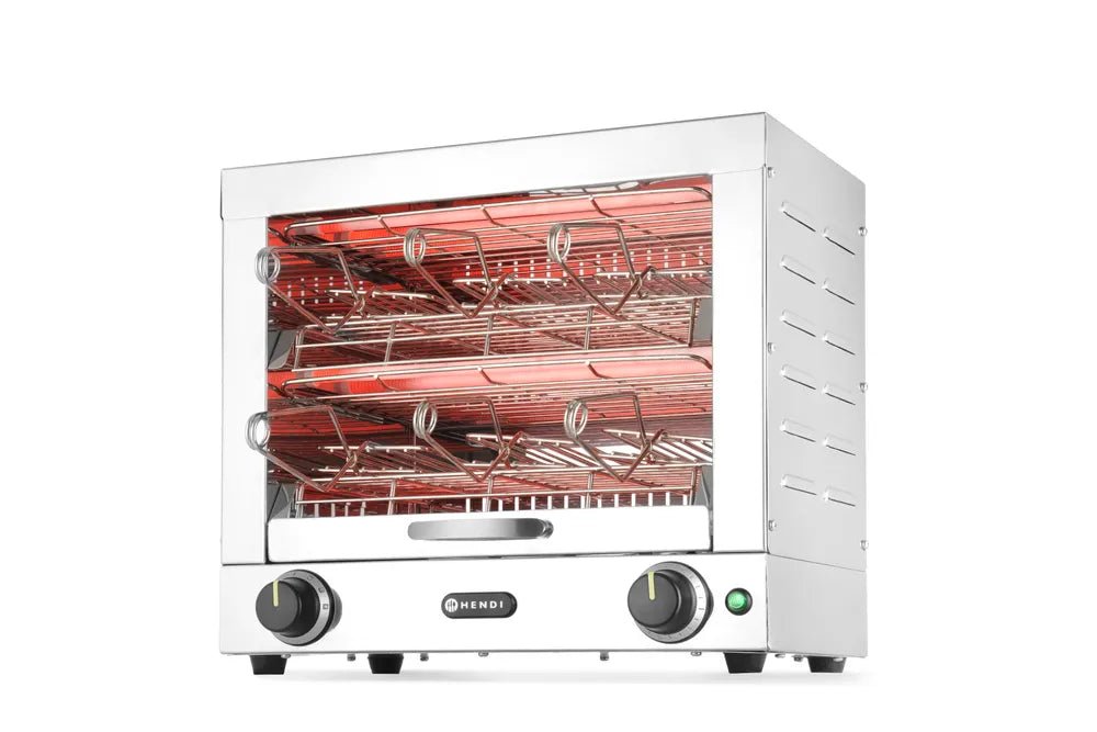 HENDI - Multi - Toaster - 6 Zangen, 230V/3000W, Edelstahl, 450x390x400 mm - HENDI - GastroDeals