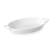 HENDI - Ofenform mit Ohrengriffen, oval - Porzellan, 0,19L, 200x107x30 mm - HENDI - GastroDeals